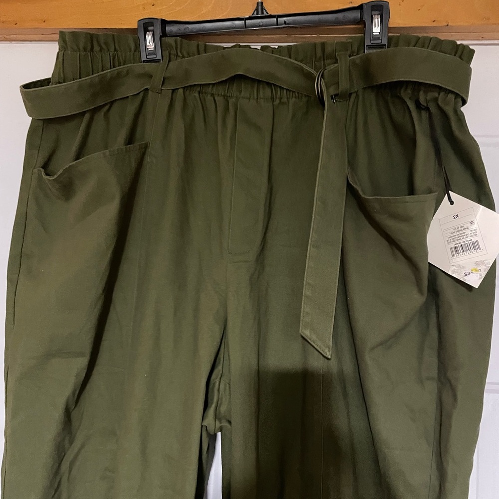 Ava & Viv Olive Green Pants, NWT - Picture 3 of 6